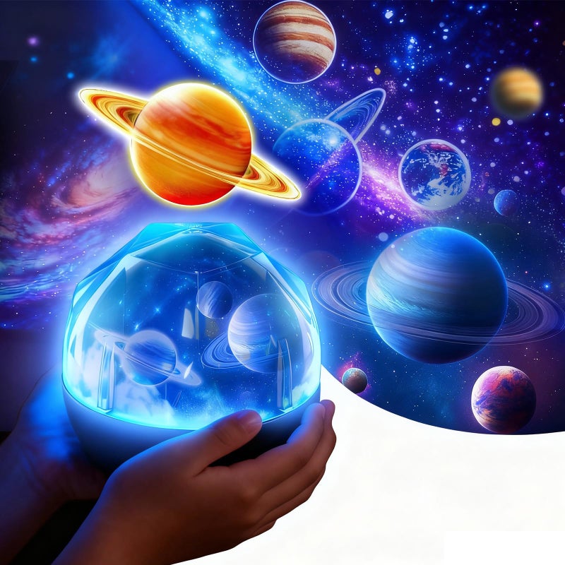 TOURACE Solar System Projector, Star Night Light for Kids, Planet Toys, Space Light, Universe ProjectÃ³r, Space Lamp, Teen boy Girl Bedroom, Planets Toy, Planetarium Projector, Boys Gift, Christmas. - Image 1